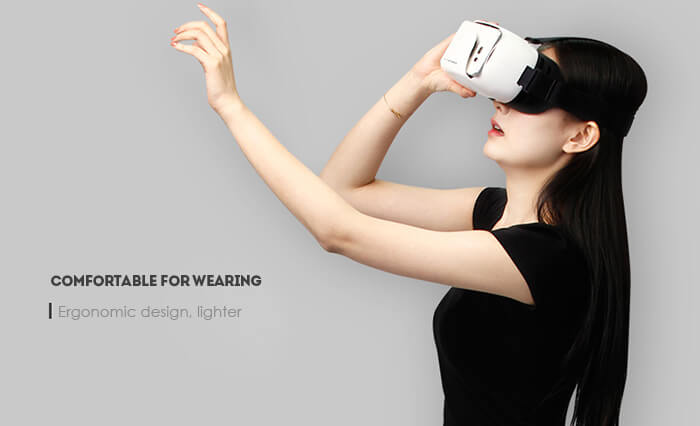 Baofeng Mojing XD 3D Immersive Virtual Reality VR Headset FOV60 IPD Adjustable for 5-6inch Smartphones - White