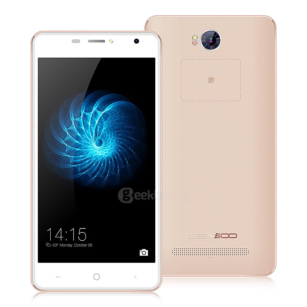LEAGOO ALFA 2 5.0inch IPS HD Android 5.1 Smartphone MT6580 Quad Core 1.3GHz 1GB RAM 16GB ROM 3G GPS 13.0MP Camera - Gold