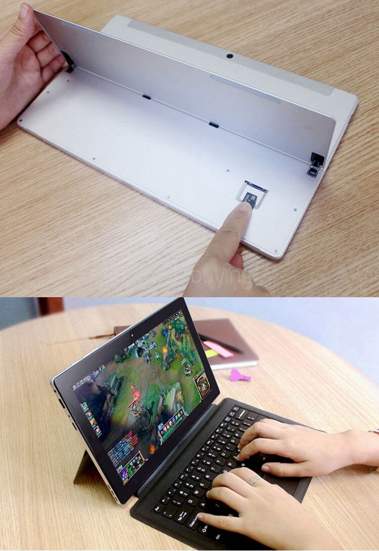 K8-M116 2in1 Ultrabook Tablet PC 11.6 inch Windows10 4GB/128GB Intel Cherry Trail Z8300 Quad Core 1.84GHz IPS 1920*1080 HDMI - Black