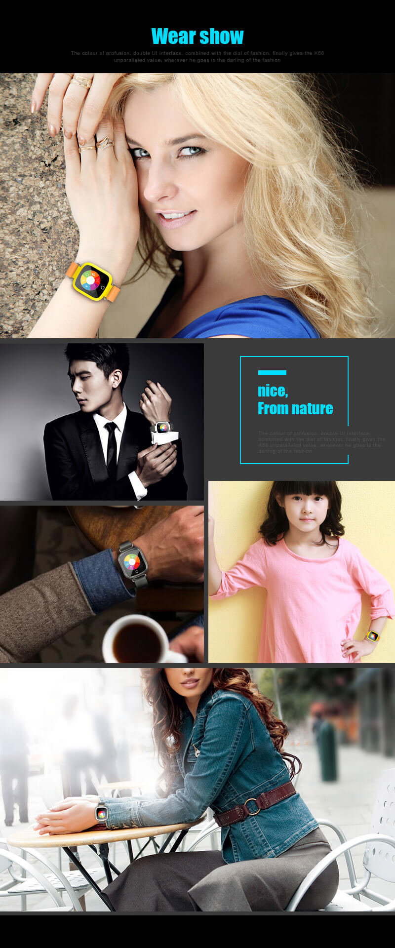 Aiwatch Q8 Smart Watch Phone MTK6261 Bluetooth GSM SIM Card Sleep Monitor Fitness Tracker Anti-lost With 1.44