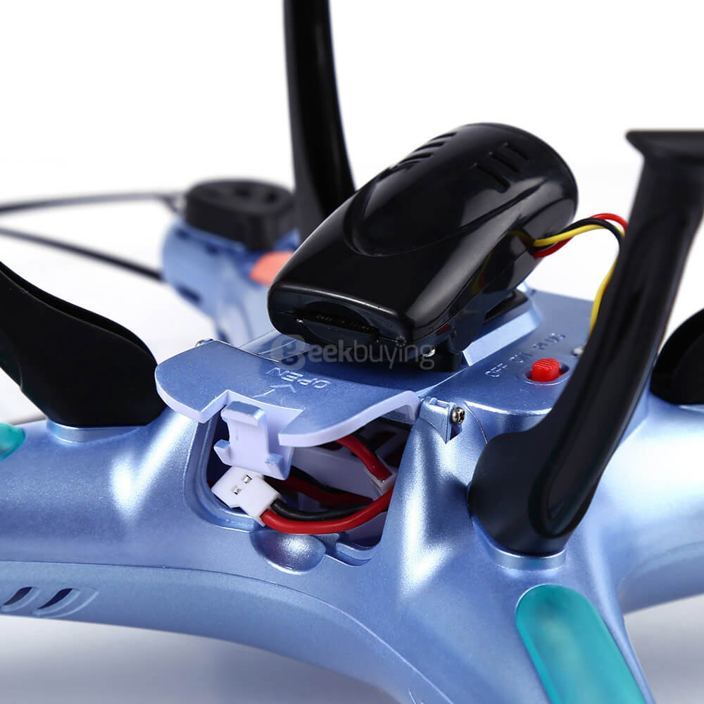 Syma X5HC With 2MP HD Camera 3D Roll Altitude Hold Headless Mode 2.4G 4CH 6Axis RC Quadcopter RTF - Blue