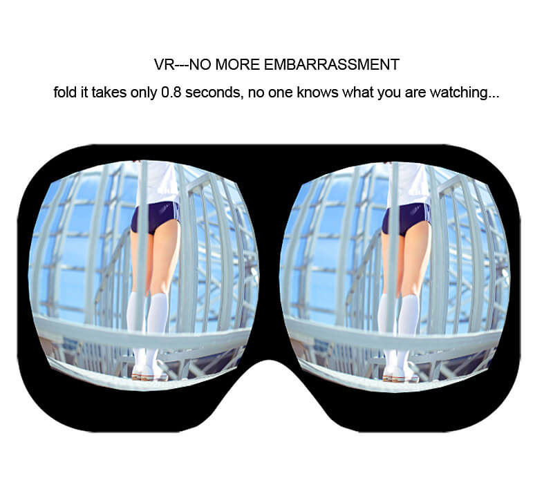 3D VR CASE Virtual Reality VR Box FOV75 VR Lens Cover For Apple iPhone 6 6S Plus - Black