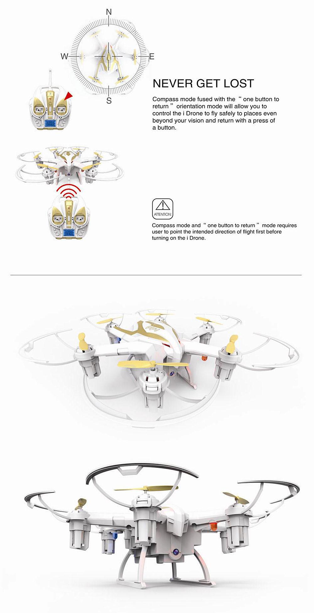 Yi Zhan Yizhan i6W WIFI FPV With 720P Camera 3D Flip 5.8G 6 Axis RC Hexacopter RTF