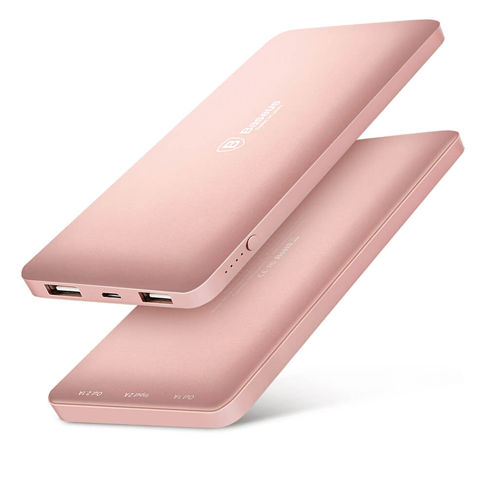 Baseus Star Yao Series 10000mAh Ultra-thin Smart Mobile Power Bank External Battery - Rose Gold