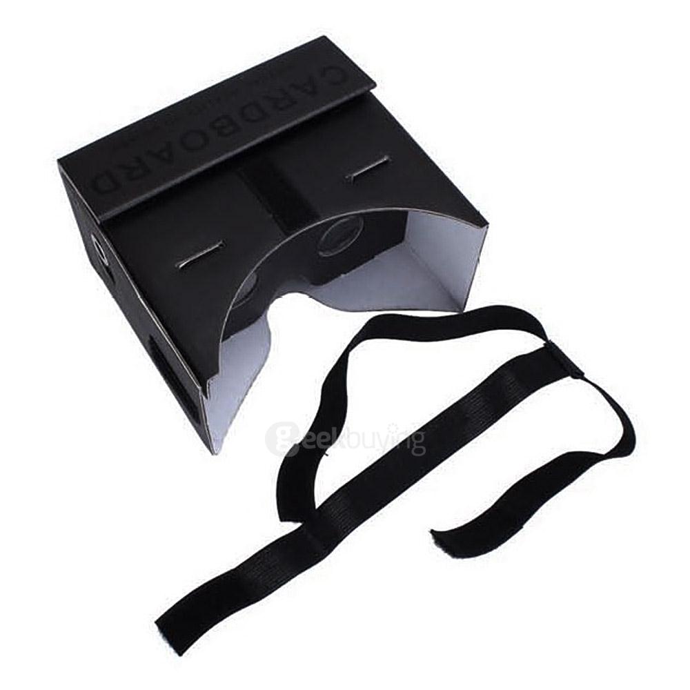 iBlue L099 DIY 3D VR Cardboard 3D VR Virtual Reality Headset Private Theater w/ Magnetic Sensor FOV60 for 4 -7 inch Smartphones