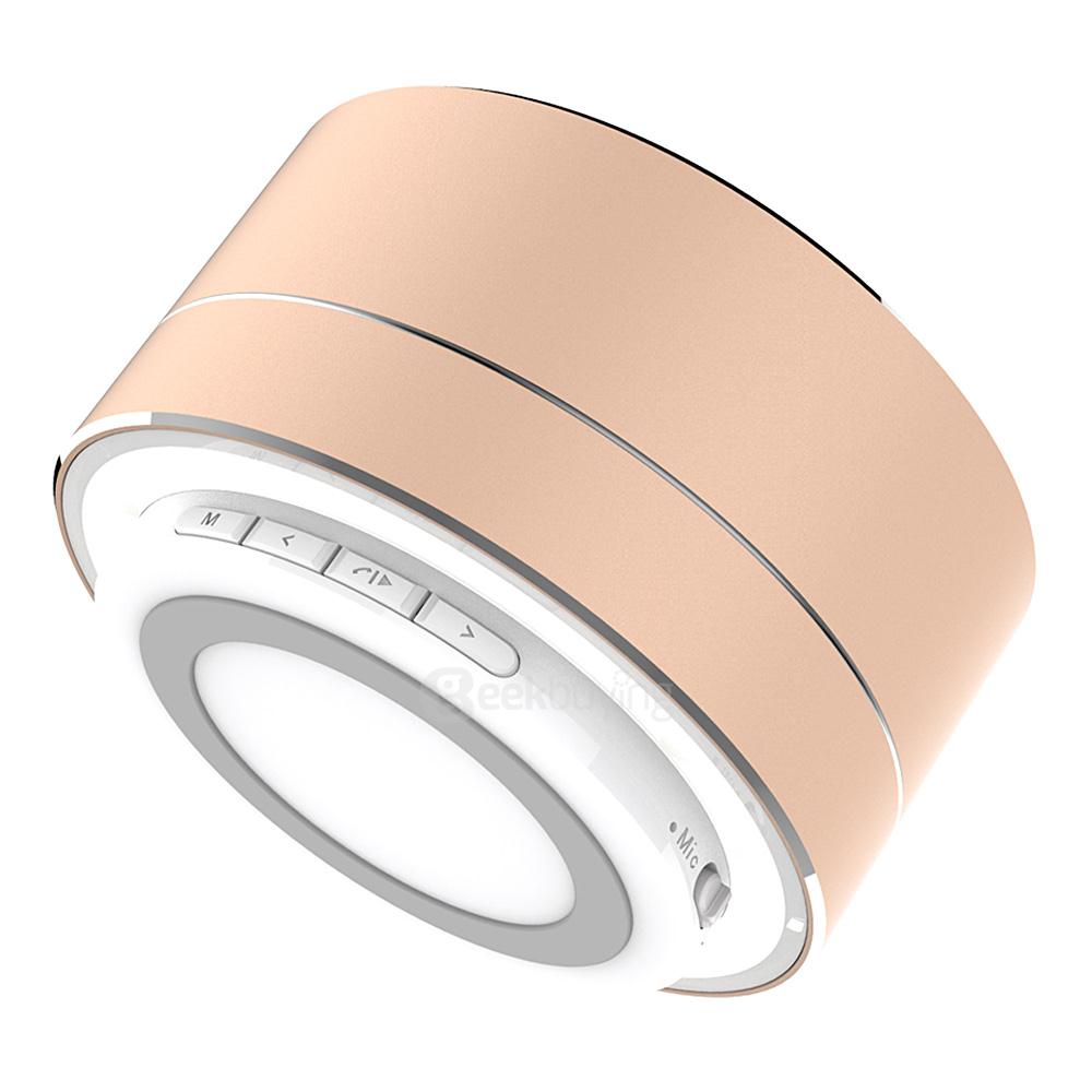 A10 A2DP Handsfree Bluetooth4.0 Speaker Aluminum Portable Mini Wireless MP3 Player - Champagne