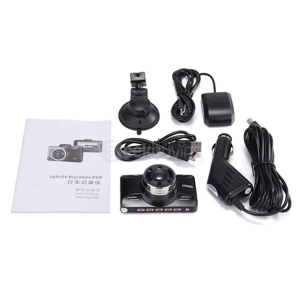 Blackview GS98C Ambarella A7LA70 2.7inch LCD Full HD Car DVR 2304*1296P 30fpc 178 Wide Angles Video Recorder with G-Sensor GPS - Black