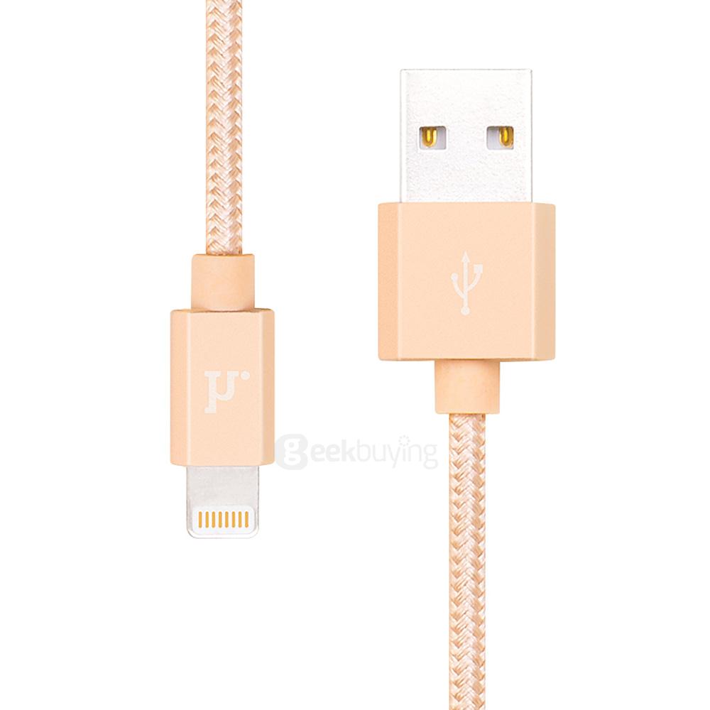 HOCO UPF01 8Pin Interface Cable For iPhone 120CM - Gold