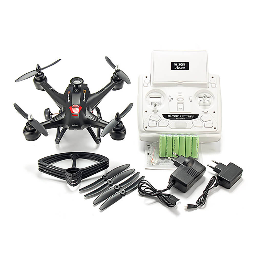 XIN LIN XINLIN X181 5.8G FPV 2MP HD Camera 5 Inch Monitor Brushless Motor 3D RC Quadcopter RTF