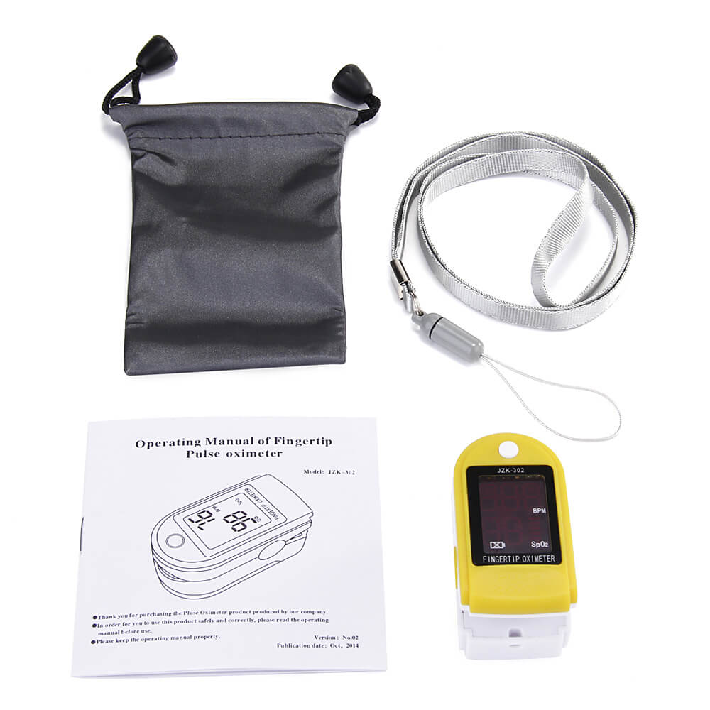 jzk-302 Pulse Oximeter - Yellow