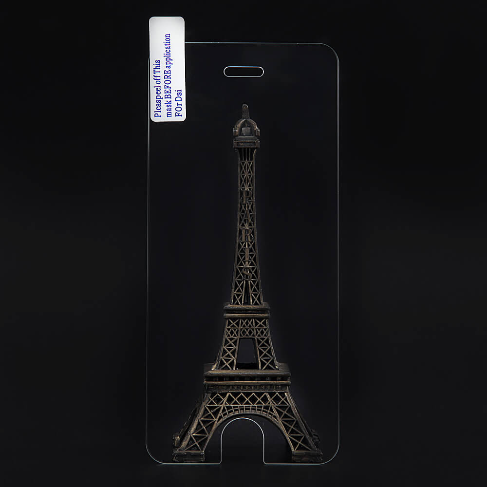 Makibes For iPhone 5SE/5S Toughened Tempered Glass 0.33mm Arc Edge Screen Protector Film Screen Cover - Transparent