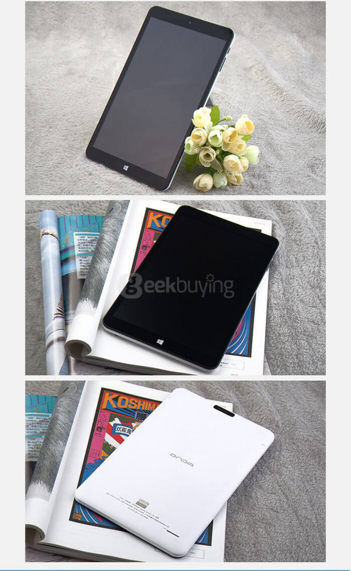 ONDA V891 Dual OS Windows10 + Android4.4 8.9 inch 2GB/32GB Tablet PC Intel Z3735F Quad Core 1.83Ghz HDMI - Black+White