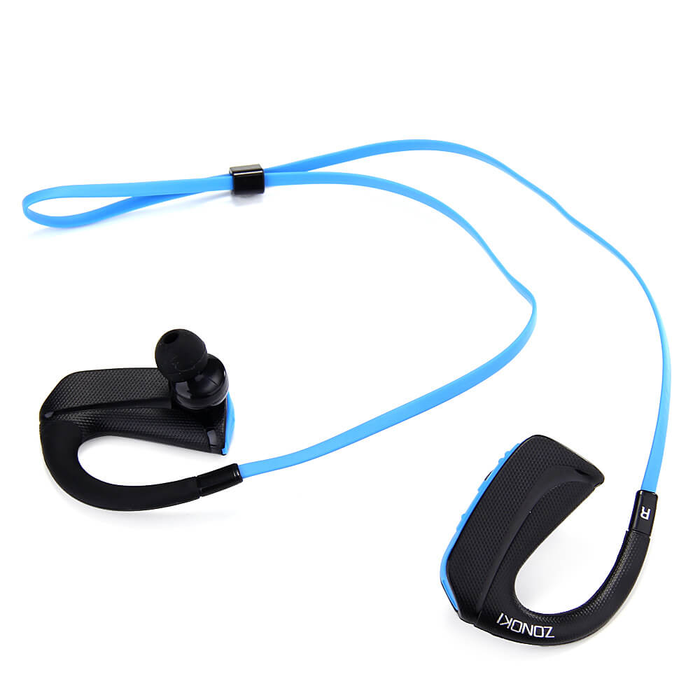 Zonoki B198 Wireless Bluetooth Stereo Headphone Sport Music BT4.0 Headset with MIC - Sky Blue