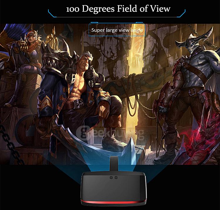 ANTVR Kit 3D Immersive Virtual Reality VR Headset for PC 1080P FHD VR Helmet 100FOV Distortion Free - Black