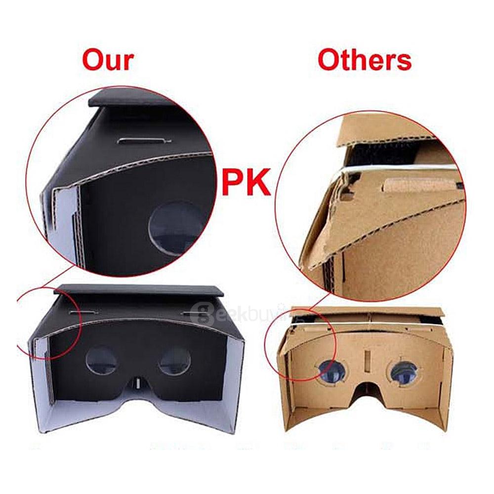 iBlue L099 DIY 3D VR Cardboard 3D VR Virtual Reality Headset Private Theater w/ Magnetic Sensor FOV60 for 4 -7 inch Smartphones