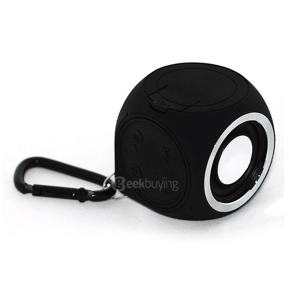 DT-B660 Portable Mini IPX7 Waterproof Bluetooth4.1 Speaker Handsfree Wireless Shower Speaker for Smartphones - Black