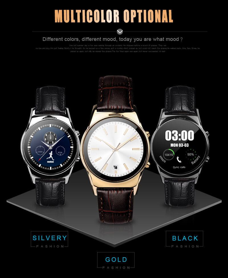 Aiwatch G3 Smart Watch Phone MTK2502 Bluetooth 4.0 GSM SIM Card 1.3
