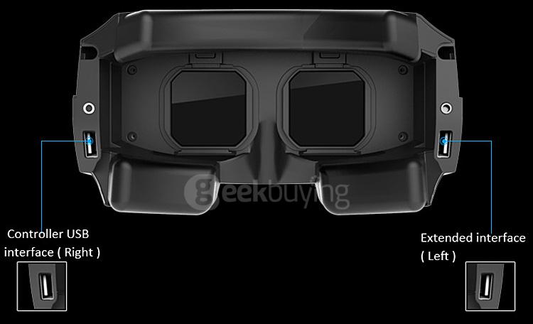 ANTVR Kit 3D Immersive Virtual Reality VR Headset for PC 1080P FHD VR Helmet 100FOV Distortion Free - Black