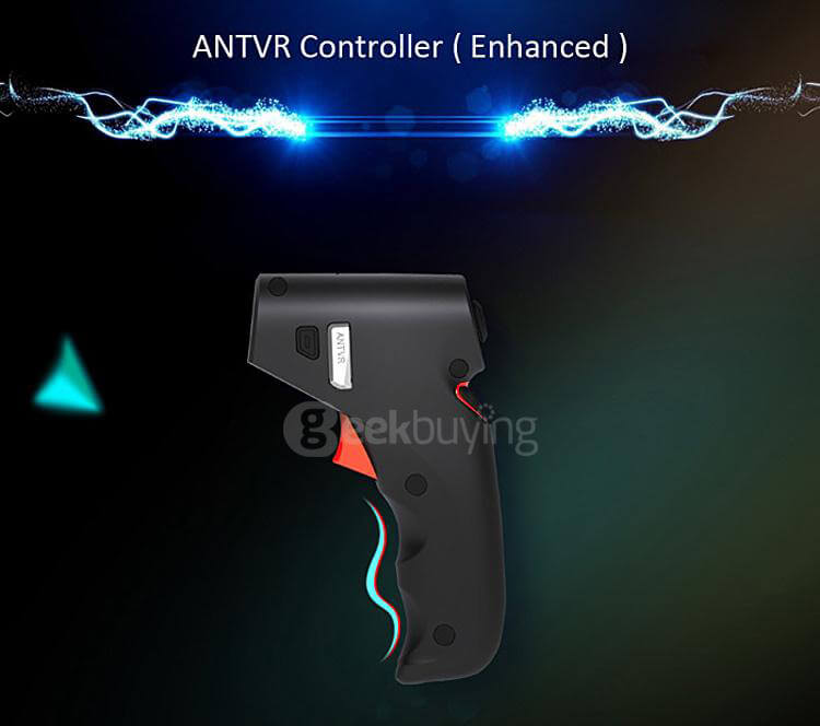 ANTVR Motion Sensing Vibration Controller Gamepad for 3D VR Virtual Reality Headsets - Black