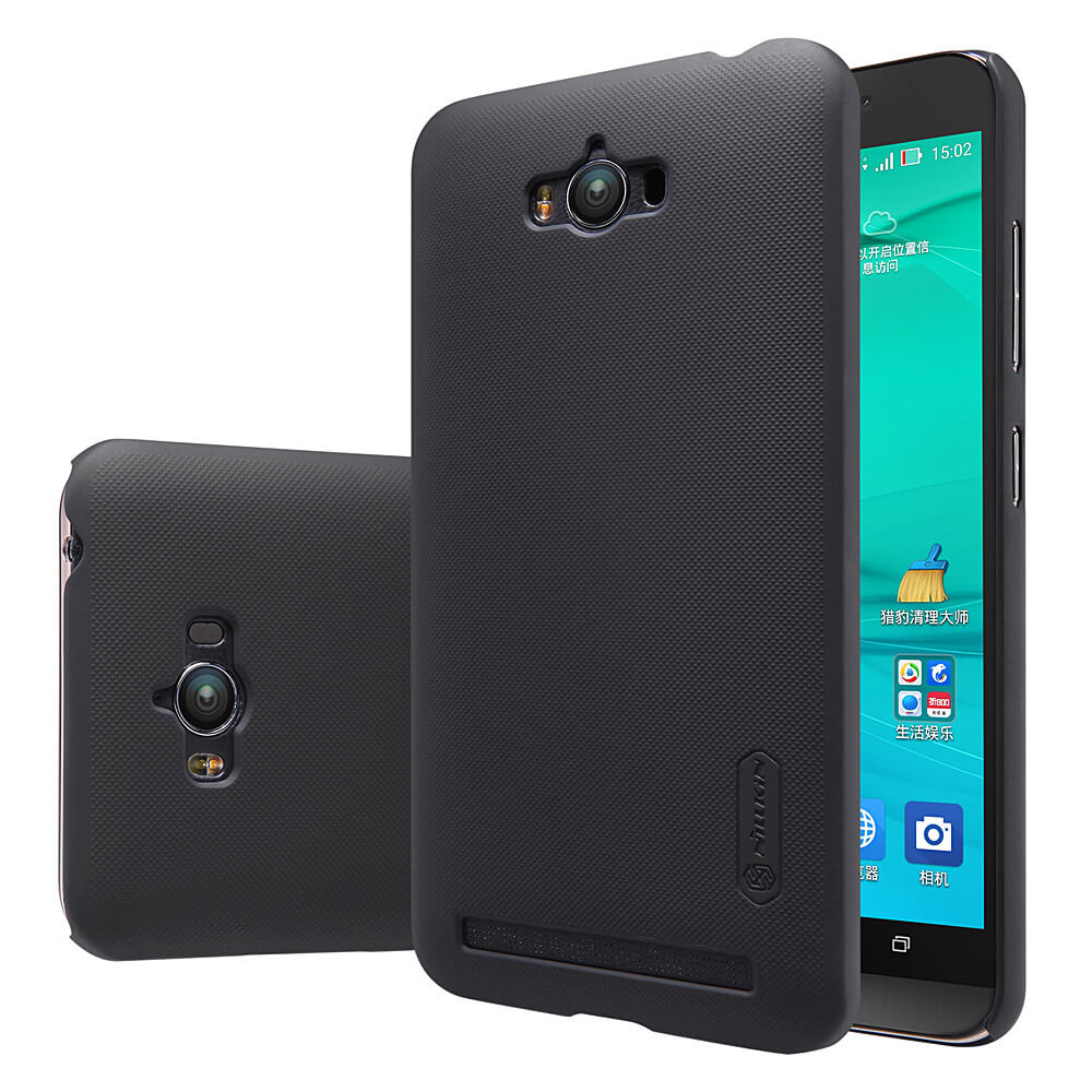 NILLKIN For Asus Zenfone Max Frosted Shield Phone Case Protective Back Cover - Black