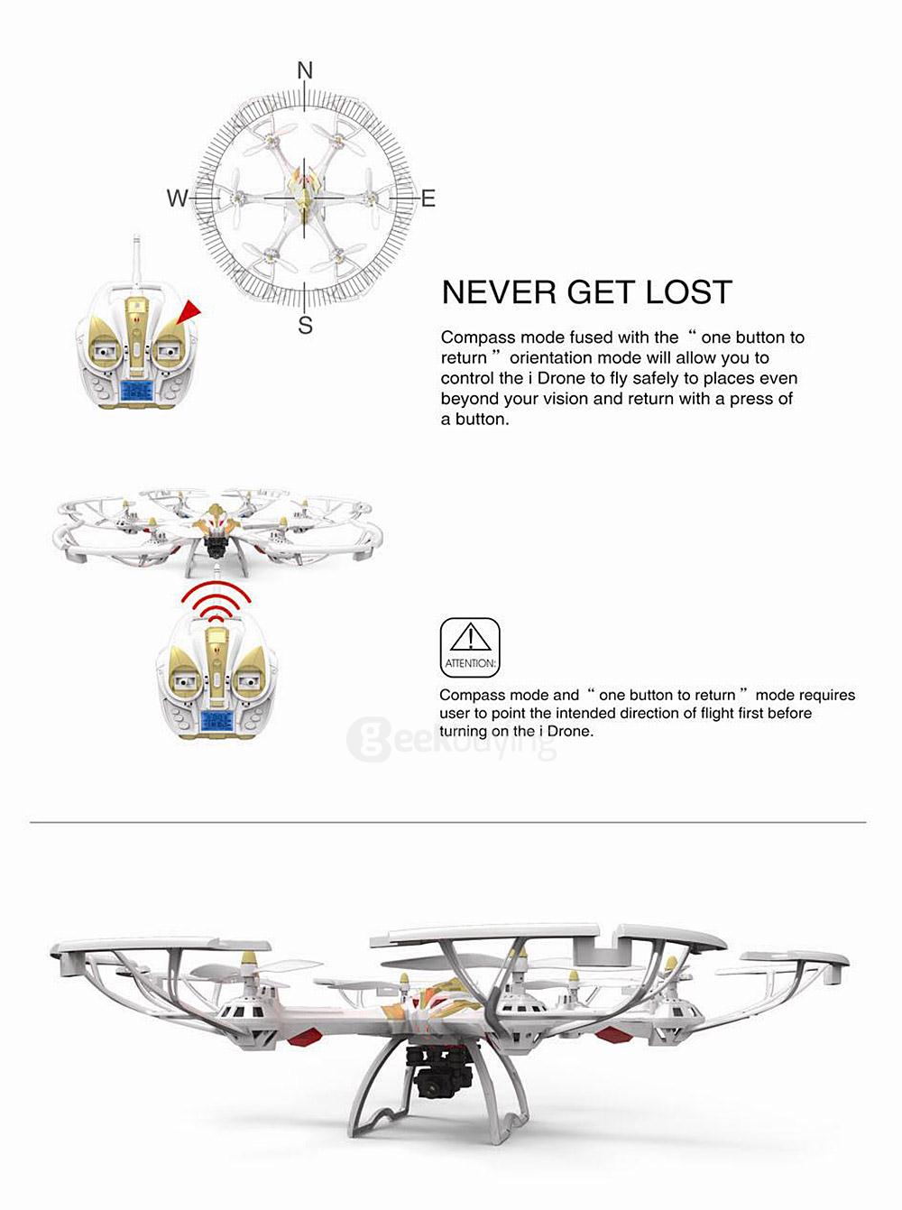 Yi Zhan Yizhan i7s with 720P Camera RC Hexacopter RTF