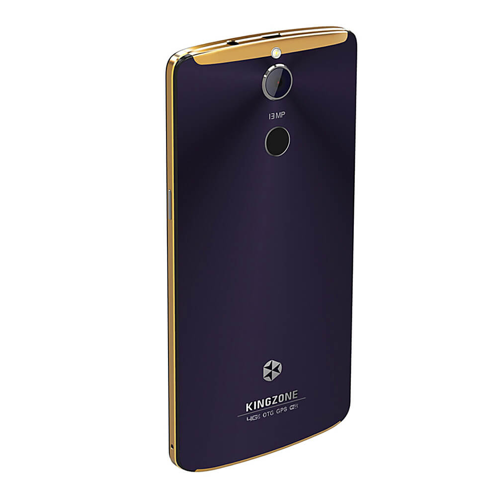 Kingzone Z1 Plus 5.5inch HD JDI Waterproof Screen 64Bit 4G LTE MTK6753 Octa Core 1.3 GHz Android 5.1 Smartphone 13.0MP+13.0MP Camera 2GB 16GB Touch ID OTG - Purple