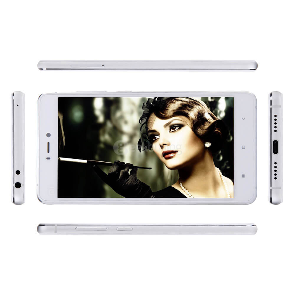 Xiaomi Mi4S /Mi 4S 4G LTE 5.0inch FHD MIVI V7.2 OS 3GB 64GB Smartphone 64-bit Snapdragon 808 Hexa Core 13.0MP Touch ID Type-C QC2.0 - White