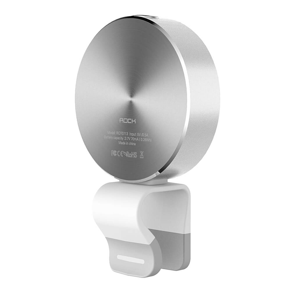 Rock Omi Phone Light LED Light For Phone Photograph External Selfie Camera Light For Samsung Xiaomi iPhone Huawei -Silver