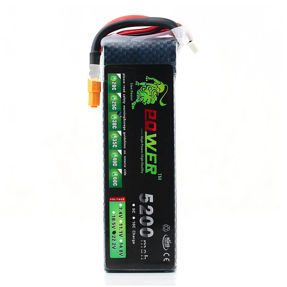 22.2V 6S 5200mah 30C Lipo Battery Power For Trex RC Heli Quadcopter