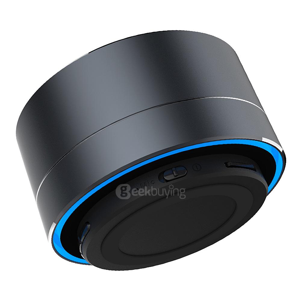 A10 A2DP Handsfree Bluetooth4.0 Speaker Aluminum Portable Mini Wireless MP3 Player - Black