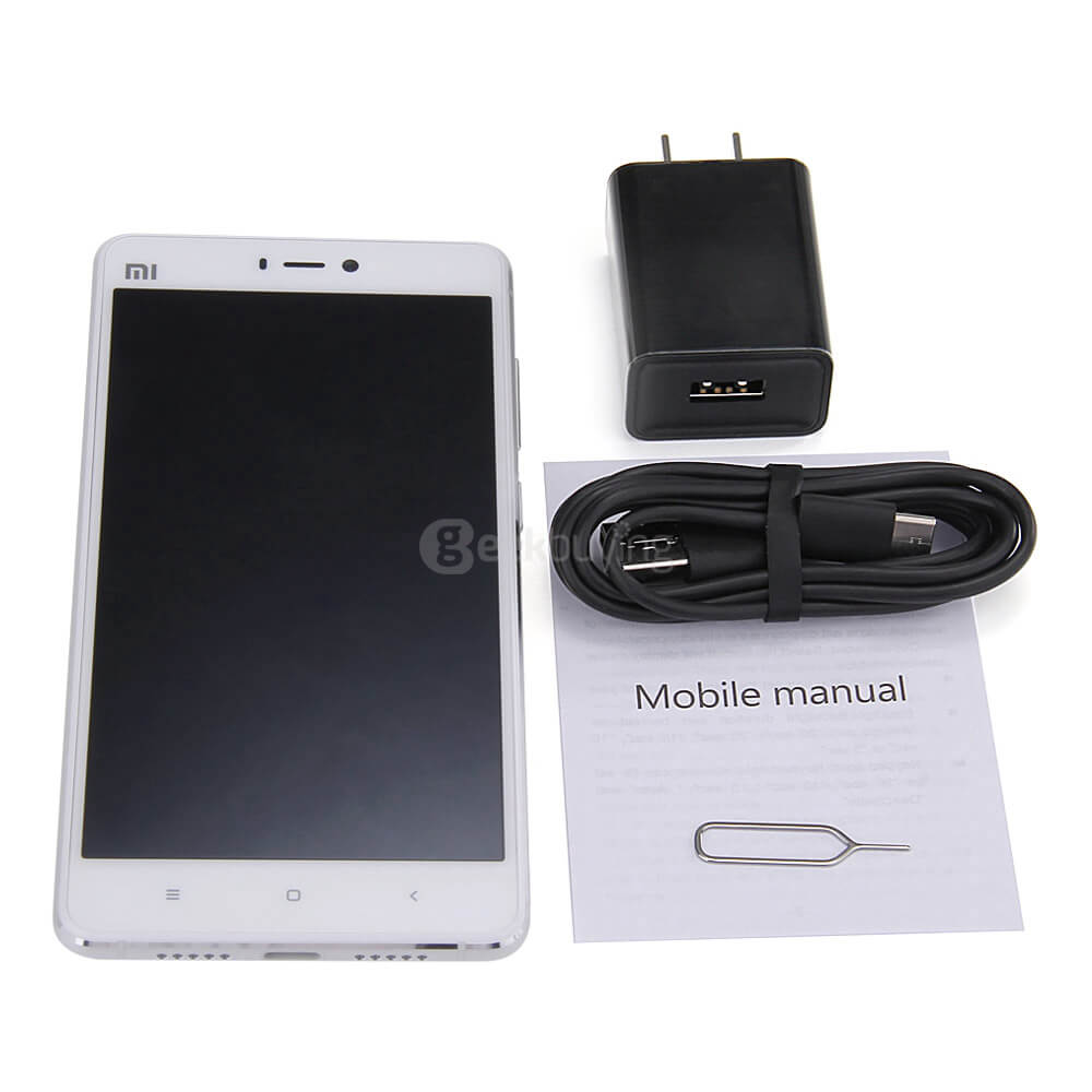 Xiaomi Mi4S /Mi 4S 4G LTE 5.0inch FHD MIVI V7.2 OS 3GB 64GB Smartphone 64-bit Snapdragon 808 Hexa Core 13.0MP Touch ID Type-C QC2.0 - White