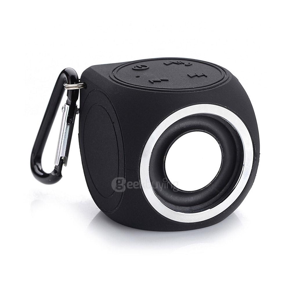 DT-B660 Portable Mini IPX7 Waterproof Bluetooth4.1 Speaker Handsfree Wireless Shower Speaker for Smartphones - Black