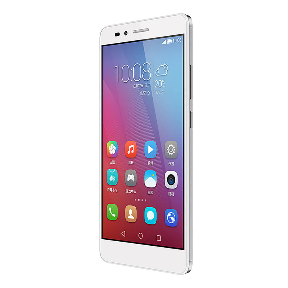 HUAWEI HONOR 5X 5.5inch FHD Android 5.1 2GB 16GB 4G LTE Smartphone 64bit Qualcomm Snapdragon 616 Octa Core Touch ID 5.0MP+13.0MP Metal Body 3000mAh - Silver