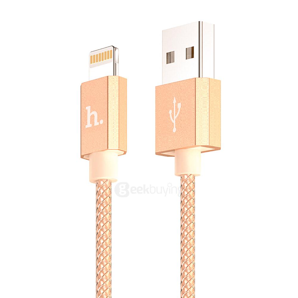 HOCO UPF01 8Pin Interface Cable For iPhone 120CM - Gold
