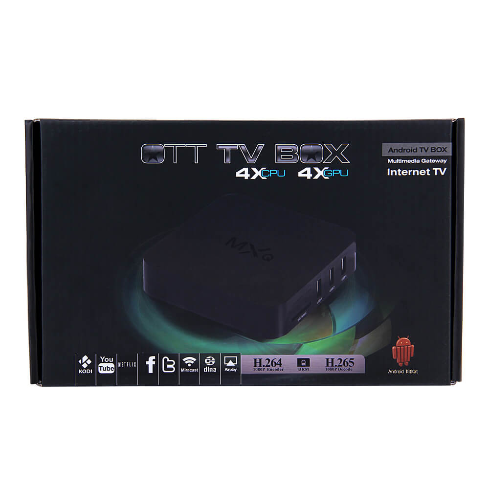 MXQ Amlogic S805 Smart TV Box Android 4.4.2 1G/8G 802.11b/g/n LAN H.265 HDMI Miracast DLNA