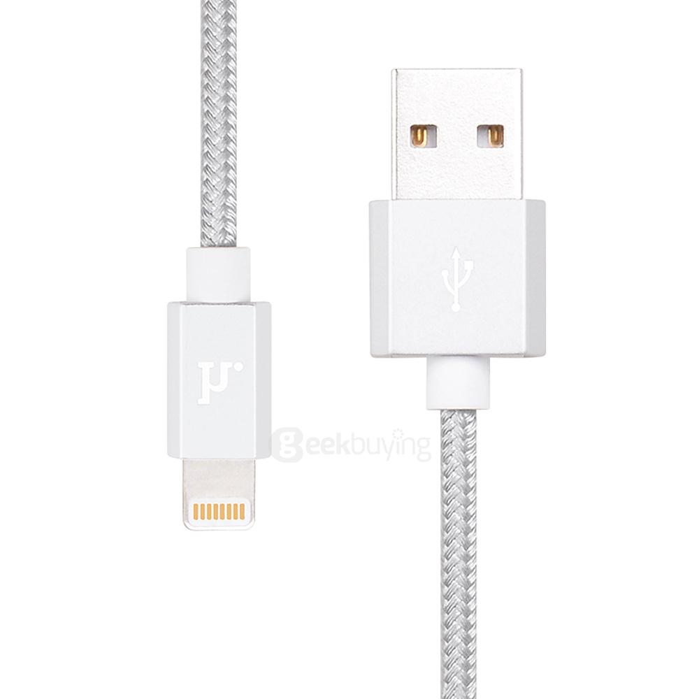 HOCO UPF01 8Pin Interface Cable For iPhone 120CM - Silver