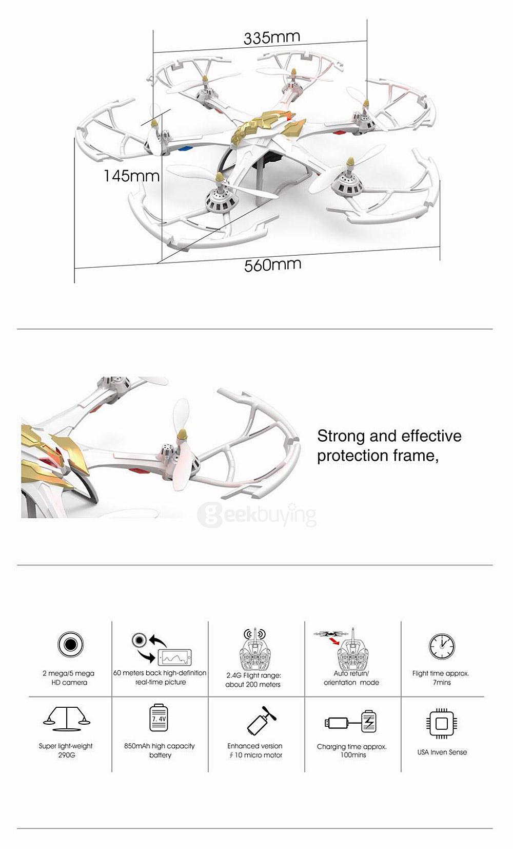Yi Zhan Yizhan i7s with 720P Camera RC Hexacopter RTF
