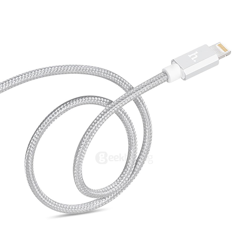HOCO UPF01 8Pin Interface Cable For iPhone 120CM - Silver