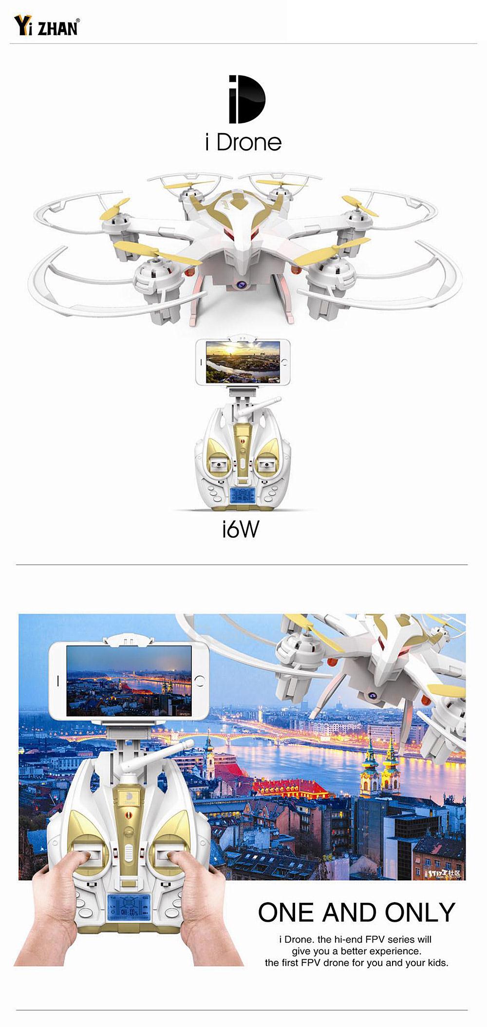 Yi Zhan Yizhan i6W WIFI FPV With 720P Camera 3D Flip 5.8G 6 Axis RC Hexacopter RTF