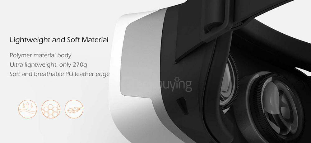 SnailVR SVR Immersive 3D Virtual Reality VR Headset with Remote Controller FOV96 IPD Adjustable for 4.7 - 6 inch Smartphones
