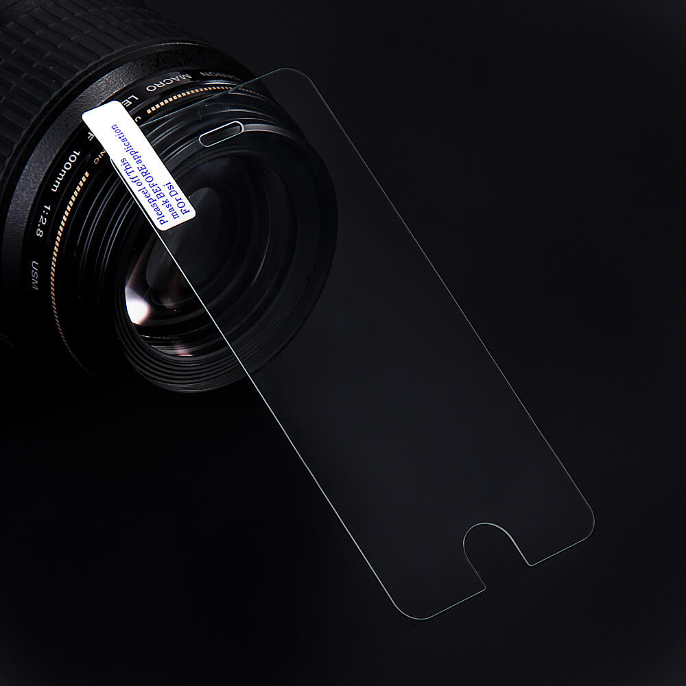 Makibes For iPhone 5SE/5S Toughened Tempered Glass 0.33mm Arc Edge Screen Protector Film Screen Cover - Transparent