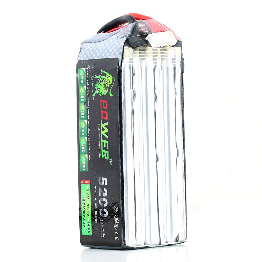 22.2V 6S 5200mah 30C Lipo Battery Power For Trex RC Heli Quadcopter