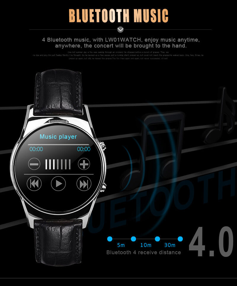Aiwatch G3 Smart Watch Phone MTK2502 Bluetooth 4.0 GSM SIM Card 1.3