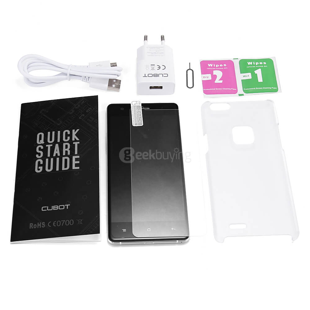 CUBOT S500 5.0inch IPS HD 4G FDD-LTE Android 5.1 Smartphone 2GB 16GB 64-bit MTK6735 Quad Core 13.0MP Touch ID - Black