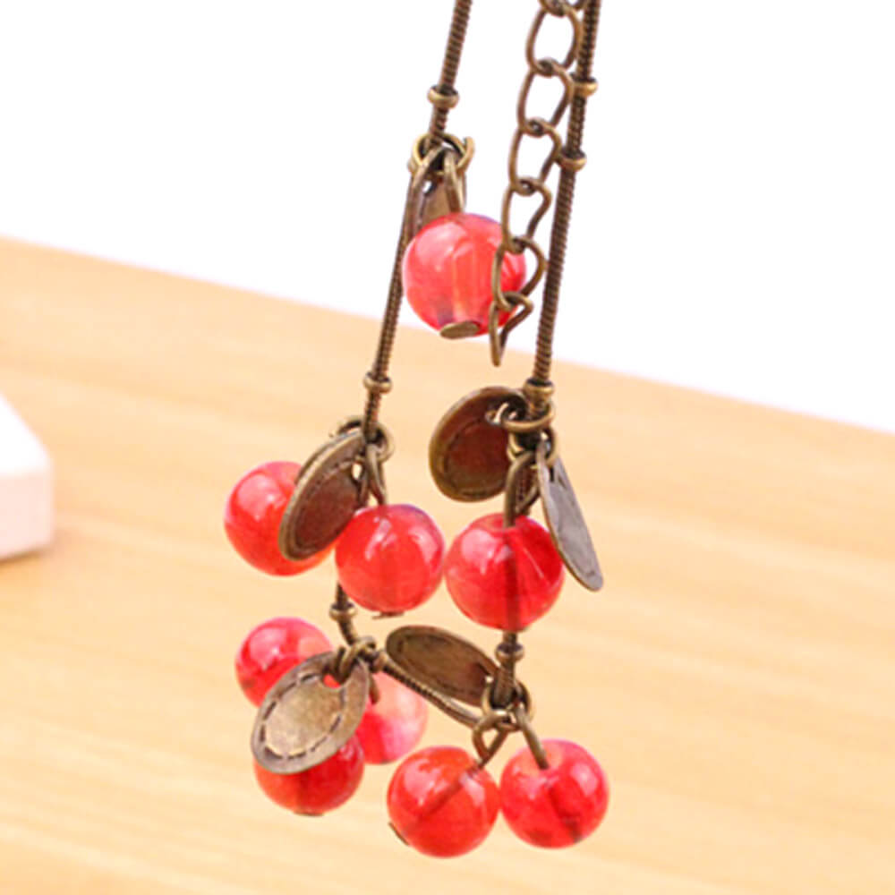 22cm Retro Little Cherry Opal Bracelet with Beautiful Design