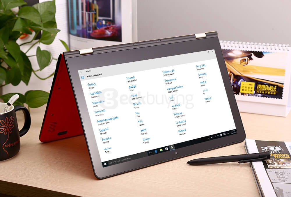 Voyo VBook V3 Flagship 4G Ultrabook 13.3 inch Windows10 4GB/128GB Stylus Tablet Intel Core M3-6Y30 Dual Core 2.2GHz IPS 1920*1080 HDMI - Orange