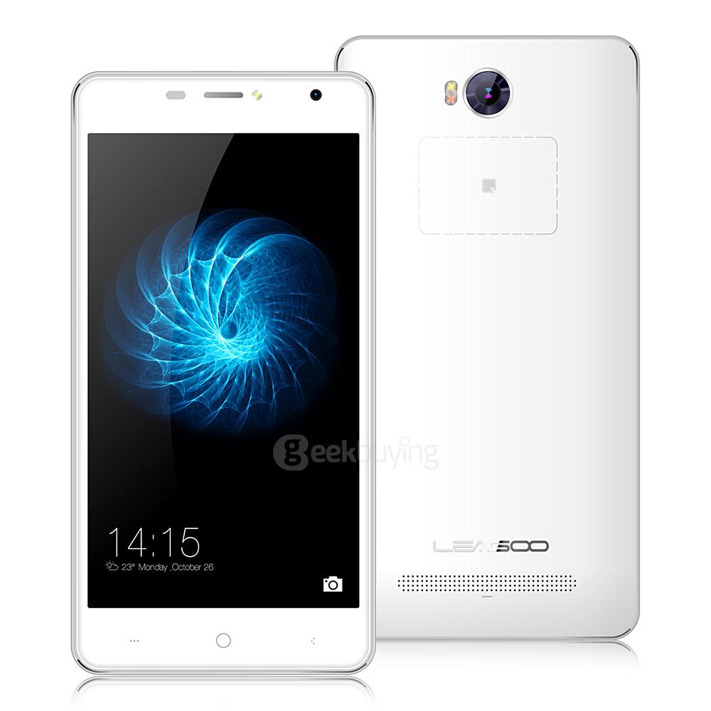 LEAGOO ALFA 2 5.0inch IPS HD Android 5.1 Smartphone MT6580 Quad Core 1.3GHz 1GB RAM 16GB ROM 3G GPS 13.0MP Camera -White