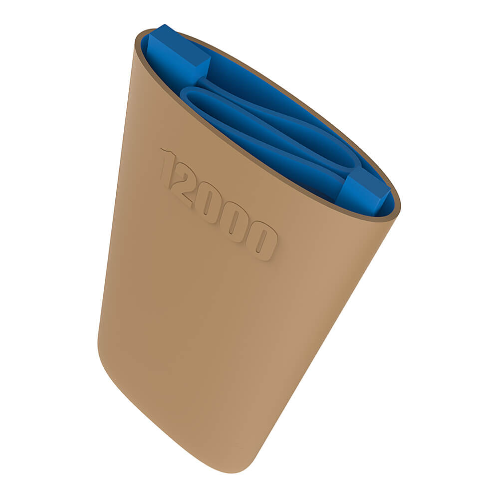 Lepow U-Stone 12000mAh Polymer Power Bank for Mobile Phone - Brown