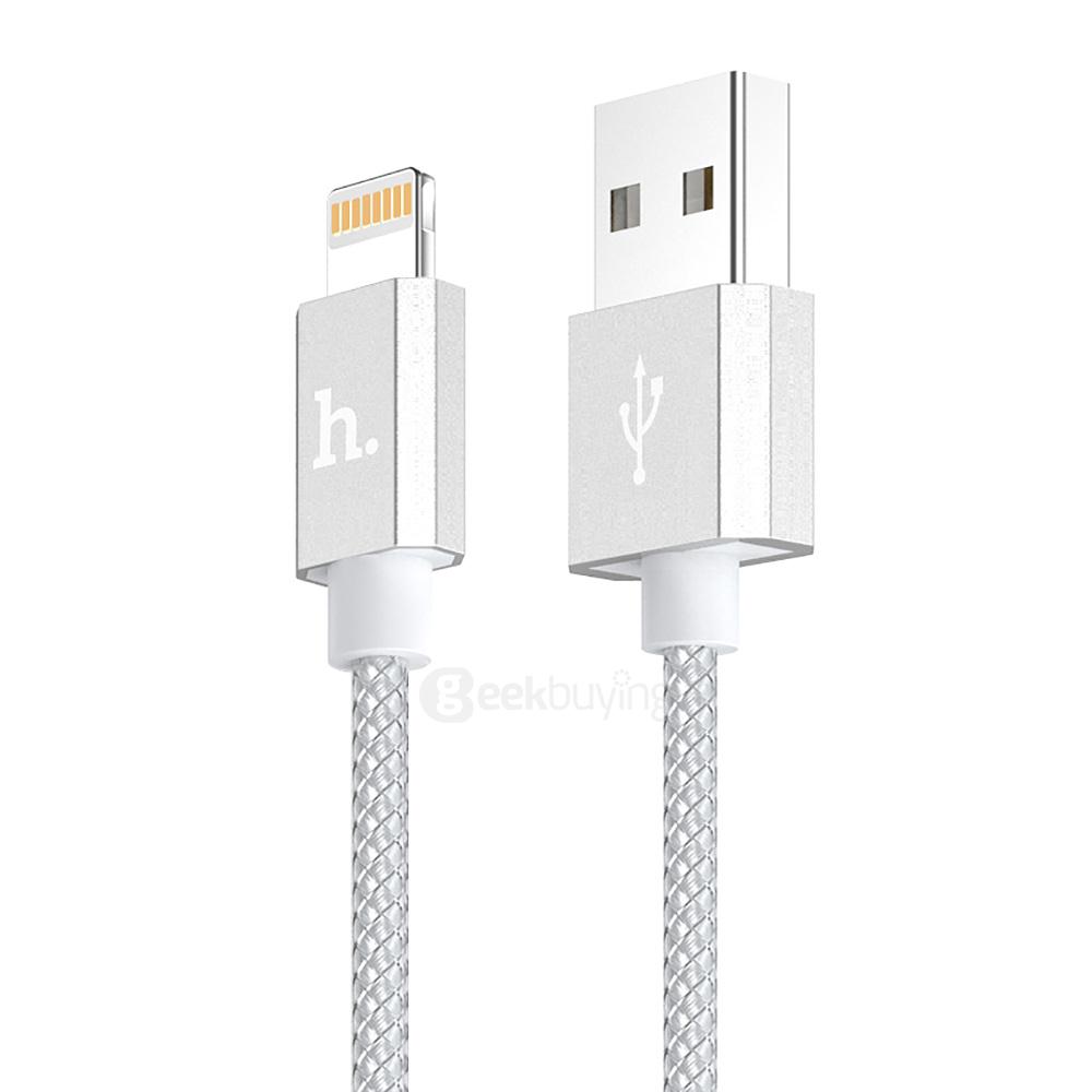 HOCO UPF01 8Pin Interface Cable For iPhone 120CM - Silver