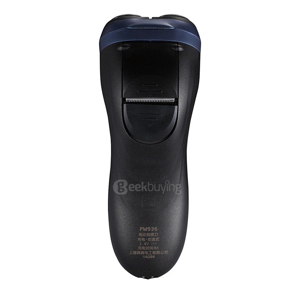 POVOS PW936 Men Washable Rechargeable Rotary Electric Shaver Razor 3D Floating Pop-up Trimmer